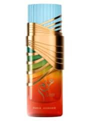 Elegant Pinnace perfume bottle with gold and blue accents, 100ml size.