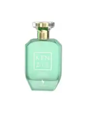 Kenzie Classic Pistachio perfume bottle with green liquid and gold accents.