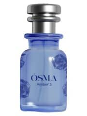 Amber's by Osma 75ml perfume bottle with floral design.