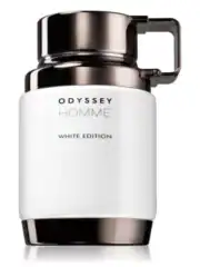Odyssey Homme White Edition perfume bottle for men, sleek design, ideal for luxury fragrance lovers.