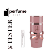 Yara Elixir perfume tester decant for women, 5ml, in pink bottle.