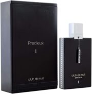 Armaf Club de Nuit Precieux perfume bottle with sleek black packaging.