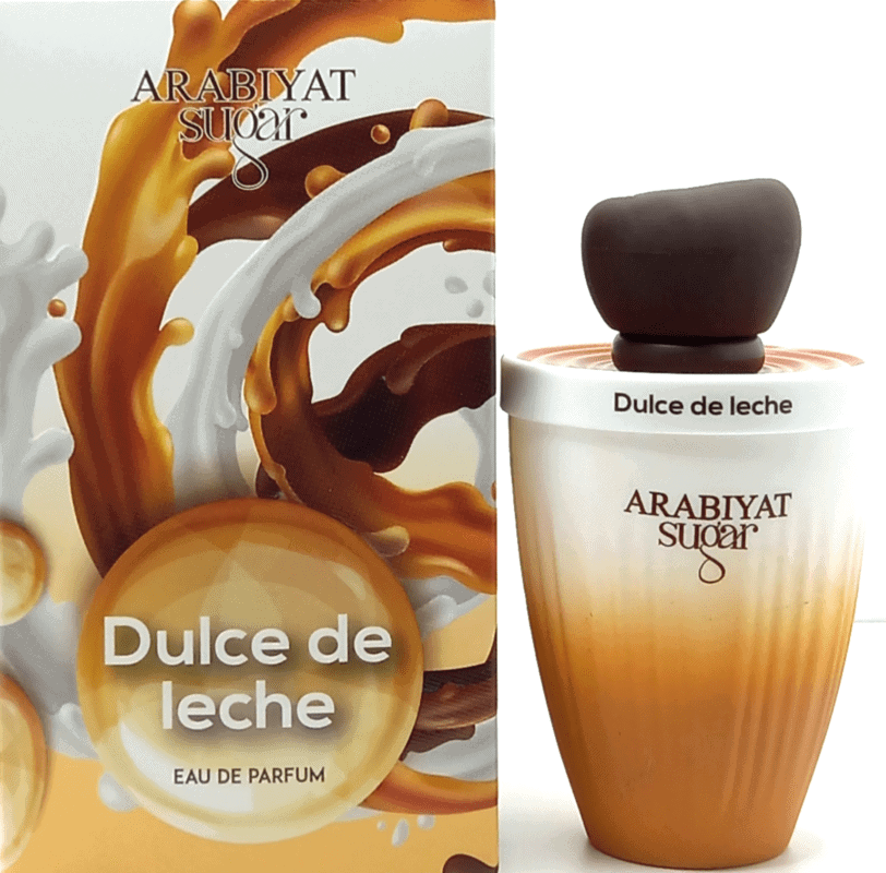 Elegant Dulce de Leche fragrance by Arabiyat Sugar, 100ml, perfect for a sweet, warm scent.