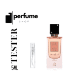 Elegant Ana Abiyedh Coral perfume bottle with black cap and pink fragrance, perfect for women.