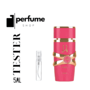 Yara Candy by Lattafa perfume bottle with pink and gold accents, 100ml size.