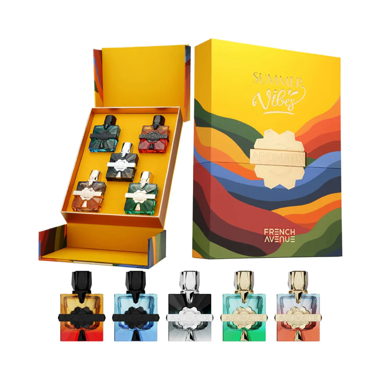 SummerVibesSetYellow Aromatix Summer Vibes By French Avenue 5x30ml - Image 1